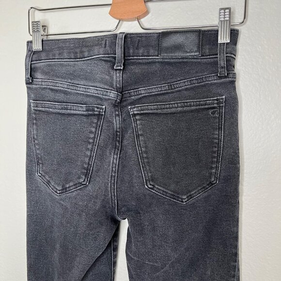 Madewell Cali Demi-Boot Mid Rise Jeans starkey Wash Size 27 Black Denim - Picture 7 of 13
